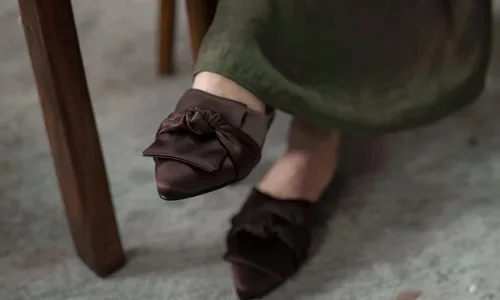 Brown-color-footwear